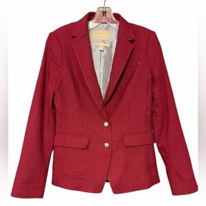 Banana Republic Womens Blazer size 2 in a rich magenta color with silver buttons